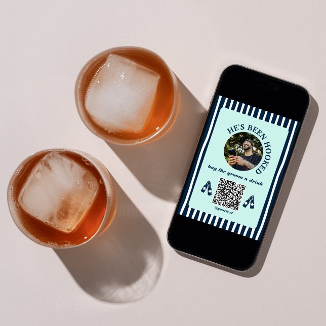 Carte Acheter The Groom A Drink Photo Qr Code Bachelor P (Buy The Groom A Drink Photo Qr Code Bachelor Party Card)