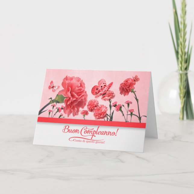 Carte Achetez Achetez Achetez ! Carnations roses (Devant)