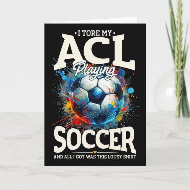 Carte Acl Surgery Recovery, Knee Surgery Support Soccer  (Devant)