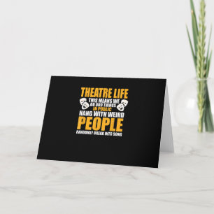 Carte Acteur Actrice Musical Nerd Drame Comédie Hommes