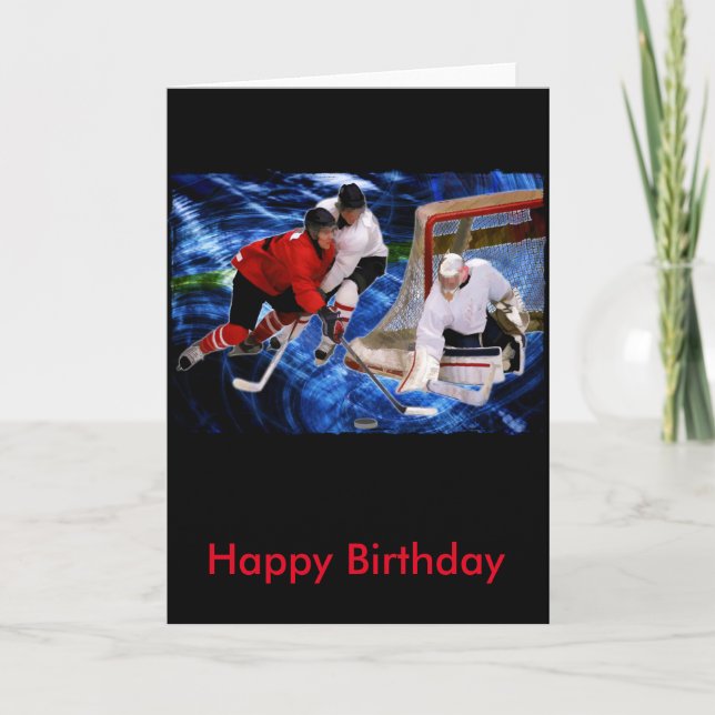 Carte Action au filet d'hockey (Devant)