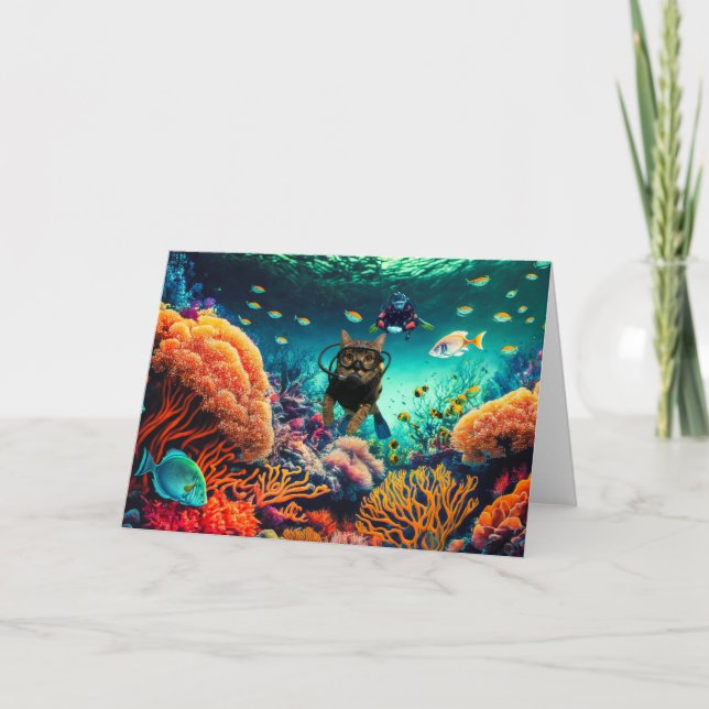 Carte Action Cats! Card (Devant)