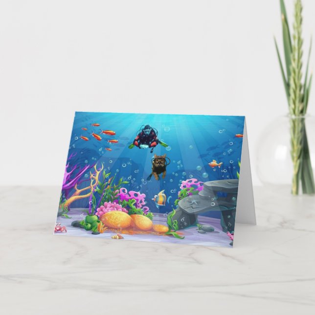 Carte Action Cats! Card (Devant)