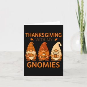 Carte Action de grâce avec mes gnomes amis gnomes d'auto