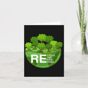 Carte Activisme de l'environnement Recycler Réutiliser R