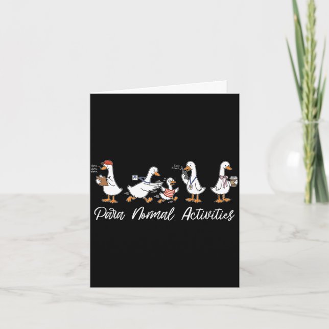 Carte Activités para normales drôles de gooses sped (Devant)