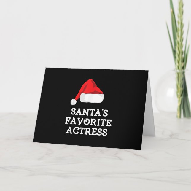 Carte Actrice favorite du Père Noël Noël Actrice de théâ (Devant)