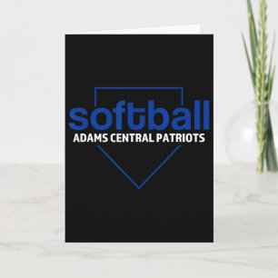 Carte Adams Central Patriots Softll Plaque de base