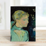 Carte Adeline Ravoux | Vincent van Gogh<br><div class="desc">Adeline Ravoux (1890) de Vincent van Gogh est un poignant portrait d'une jeune fille, Adeline Ravoux, qui était la fille de l'aubergiste où Van Gogh séjourna à Auvers-sur-Oise. Le tableau présente le sujet avec une expression réfléchie, ses cheveux auburn soigneusement stylisés, et sa figure soulignée dans des coups de pinceau...</div>