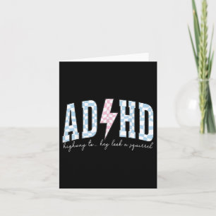 Carte Adhd Drôle Santé Mentale Surstimulé Sensibilisatio
