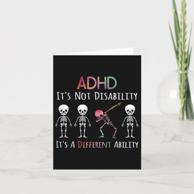 Carte Adhd Sensibilisation Dab Don Ajouté Son Non-Handic (Devant)