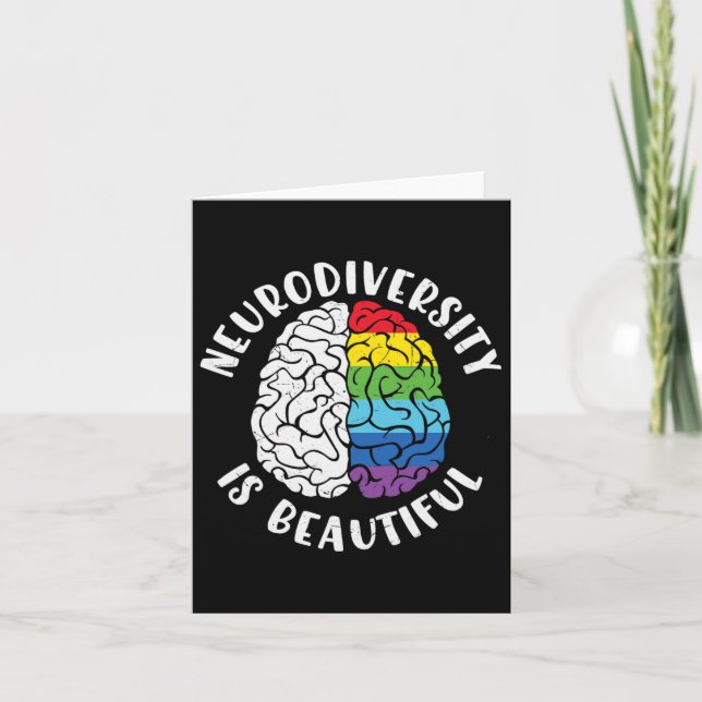 Carte Adhd Sensibilisation sur l'autisme Neurodiversité  (Devant)