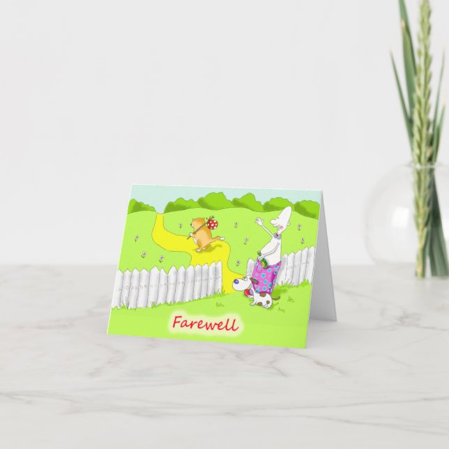 Carte adieu (Devant)