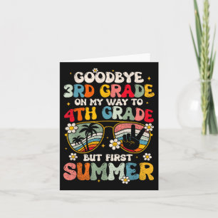 Carte Adieu 3e grade - 4e année Bonjour Su