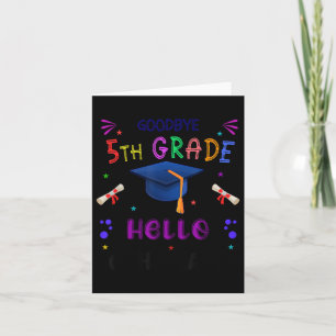 Carte Adieu 5e année Graduation 2025 6e année Gradua