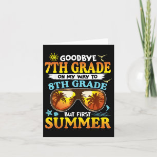 Carte Adieu 7e année Graduation à 8e année Bonjour Su