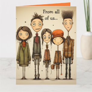 Carte Adieu aux collègues Editable Friends Bonne chance