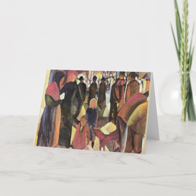 Carte Adieux, célèbre peinture d'August Macke (Devant)