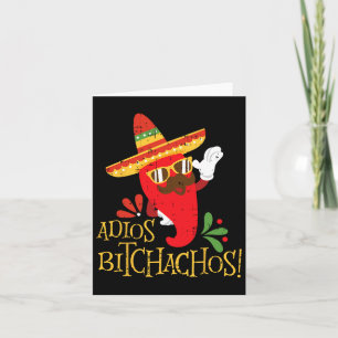 Carte Adios Achos Cinco De Mayo Piments Mexicains