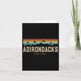 Carte Adirondacks Montagnes Vintages Randonnée Camping N