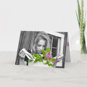 Cartes De Vœux Bouquet Lilas Zazzle Fr