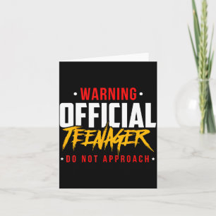 Carte Adolescentes pour leur anniversaire Ne pas approch
