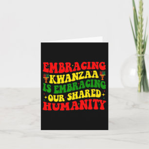 Carte Adopter Kwanzaa Est Notre Humanité Partagée Africa