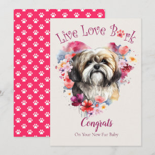 Carte Adoption de chien Lhasa Apso, Jour J