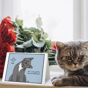 Carte Adoption de maman de chat