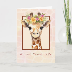 Carte Adoption Félicitations Girl Sweet Safari Jungle