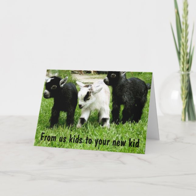 CARTE ADOPTION FÉLICITE VOTRE ENFANT DES ENFANTS AMÉRICA (Devant)