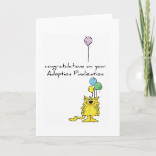 Carte adoption greeting card