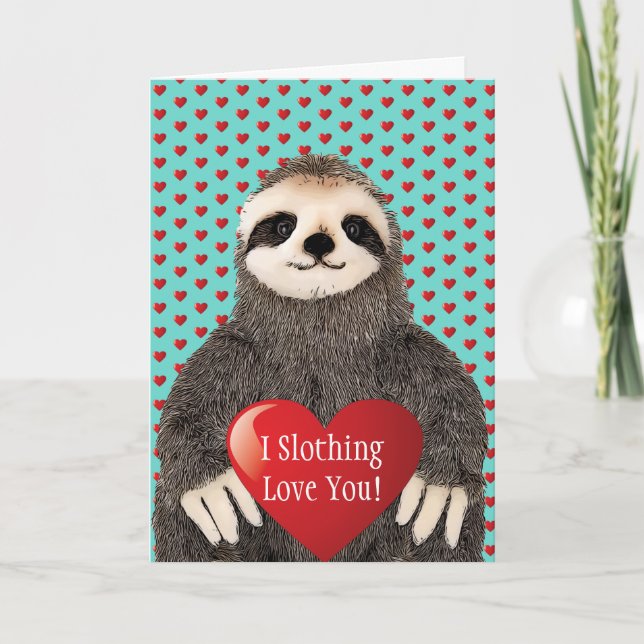Carte Adorable Fantaisie Fantaisie Valentine's Day Heart (Devant)