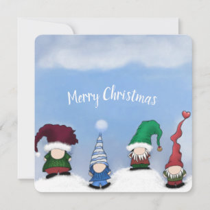 Carte Adorable Gnome Posse