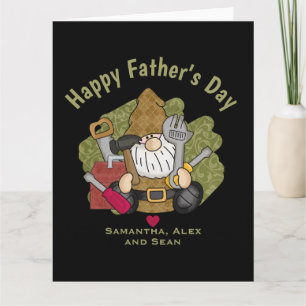 Carte Adorable Handyman & Carpenter Garden Gnome