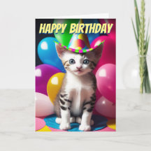 Adorable Kitten Anniversaire Basson de ballon