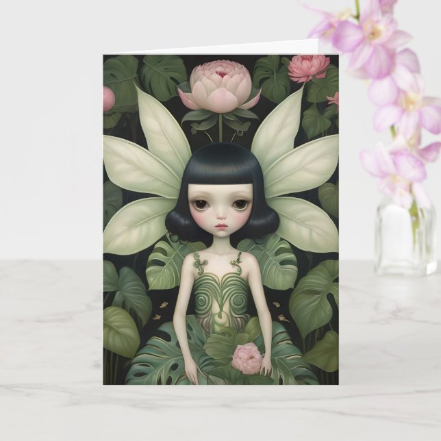 Carte Adorable Peony Fairy Toutes les Occasions (Orchidée)