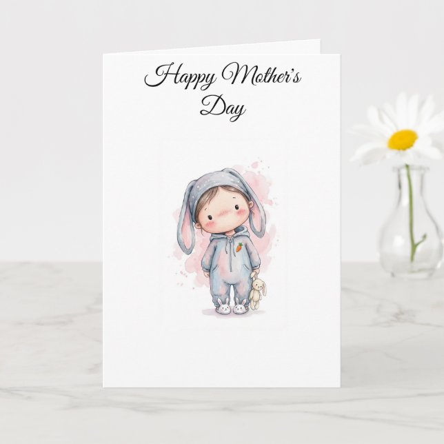 Carte adorable pour la fête des mères (Petite plante)