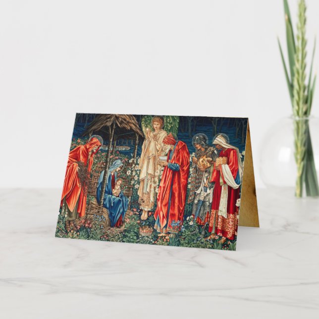Carte ADORATION DE MAGI, Burne-Jones Vieux Bénédiction i (Devant)