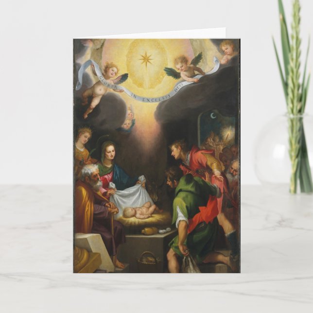 Carte Adoration des bergers - Ludvica Cigoli (Devant)