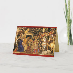 Carte ADORATION DES MAGES  Gentile Da Fabriano, Noël 