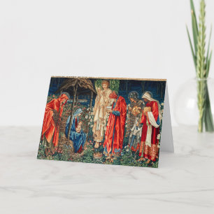 Carte ADORATION DES MAGES Morris,Burne-Jones Noël