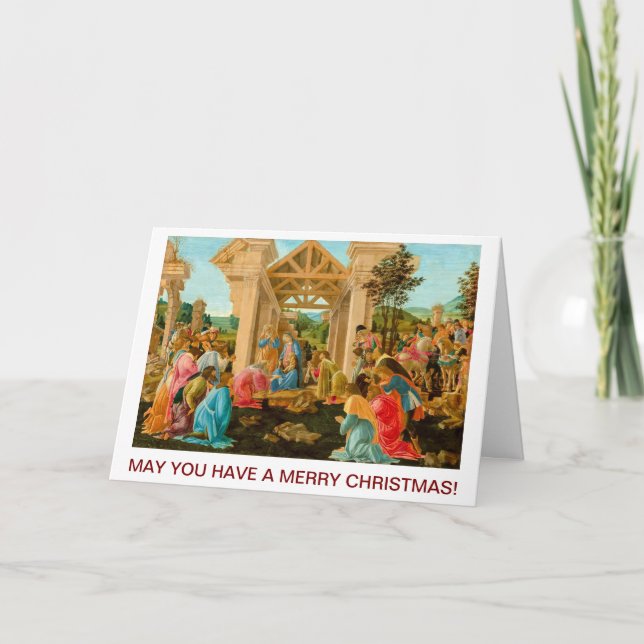 Carte Adoration du Magi Sandro Botticelli 1478-1482 (Devant)