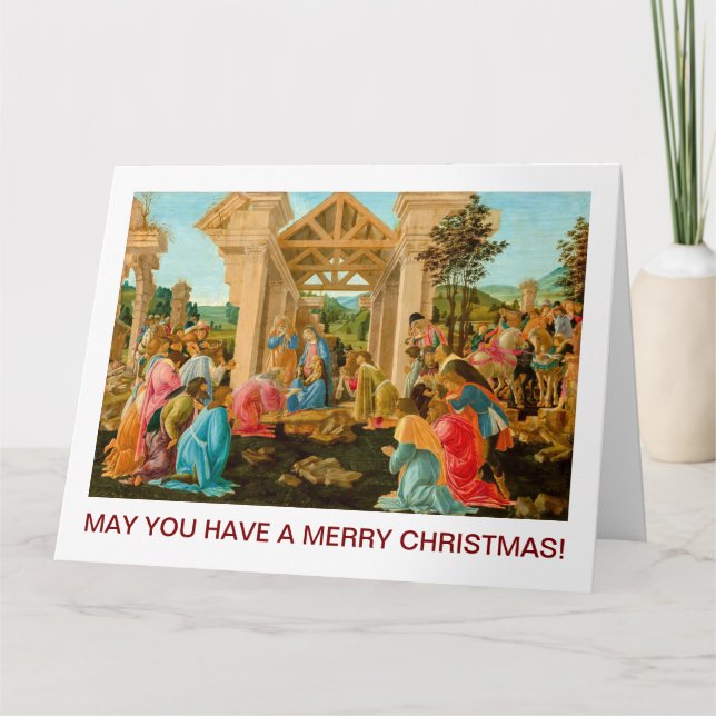 Carte Adoration du Magi Sandro Botticelli 1478-1482 (Devant)