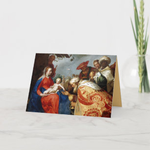 Carte Adoration éditable de Noël Magi