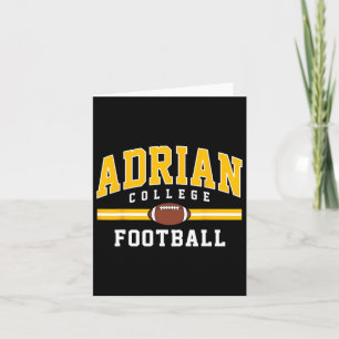 Carte Adrian College Football Arc Conception Vintage Pou
