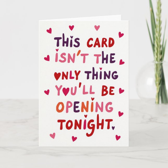 Carte Adulte pour ce Soir (Devant)