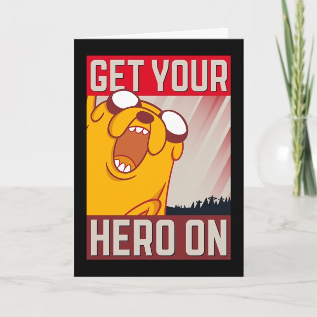 Carte Adventure Time | Jake "Get Your Hero On" (Devant)