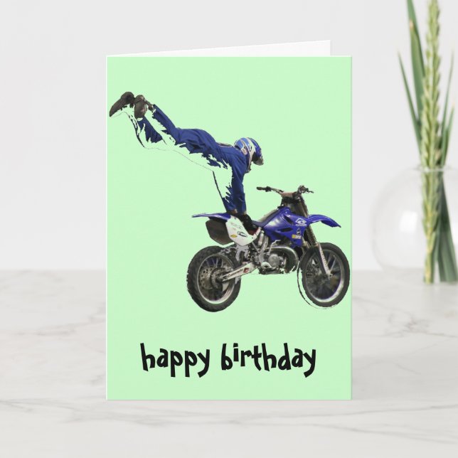 Carte aerial moto-cross #3 card col vert (Devant)