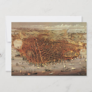 Carte aérienne ancienne, ville de San Francisco, C